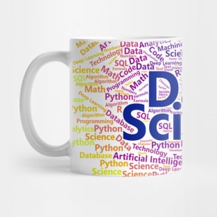 Data Science Word Cloud | Plasma Palette Mug